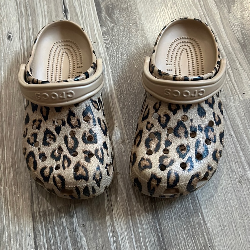 Leopard Crocs